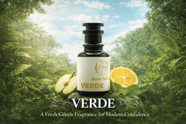 Verde by Mast Scents a fresh green fragrance with citrus and green notes, perfect for daily wear