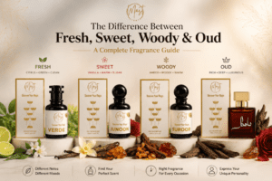 Fresh Sweet Woody and Oud fragrance families explained by Mast Scents